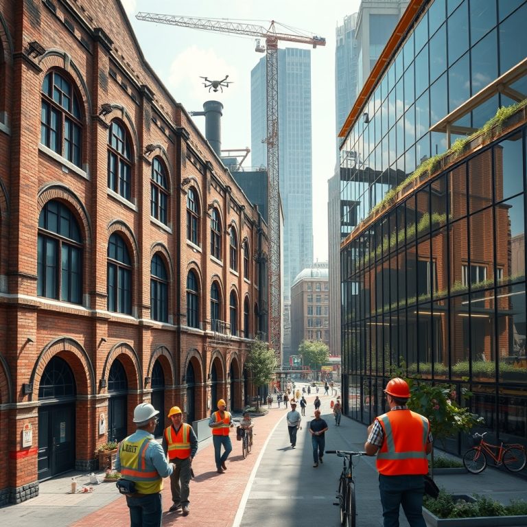 The Rise of Adaptive Reuse: Transforming Urban Infrastructure with Sustainable Construction Methods and Smart Building Technology